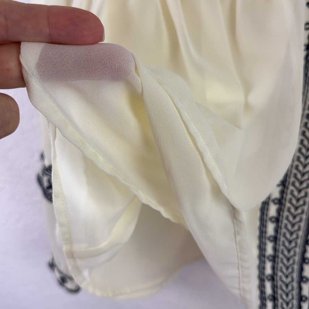New nwt Stella & Dot Maette Lela Embroidered Blouse top M - Picture 8 of 13